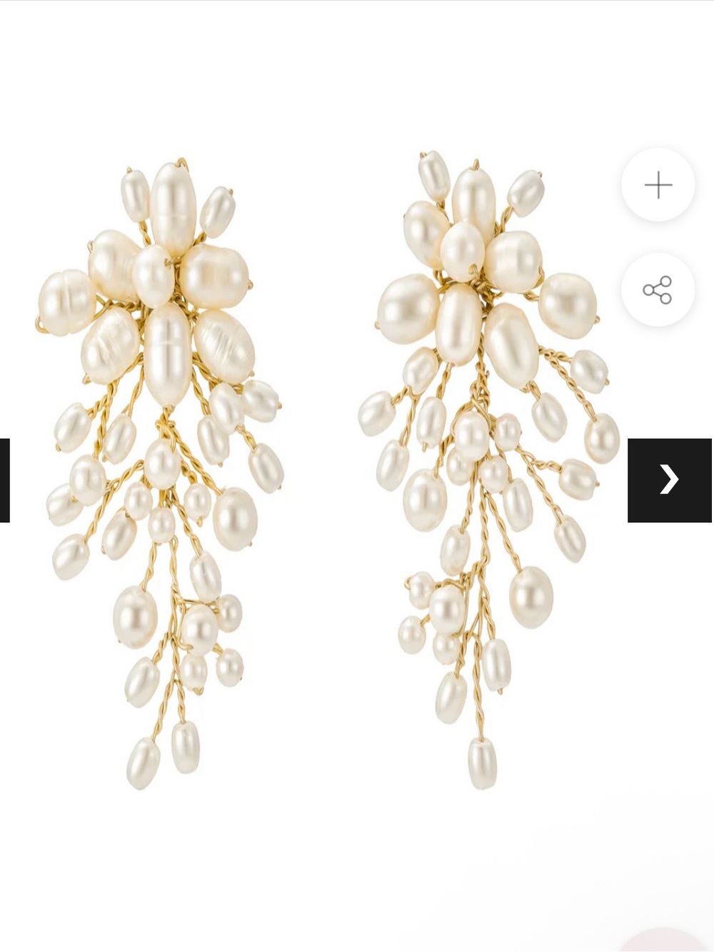 UNTAMED PETALS MOORE FRESHWATER PEARL EARRINGS